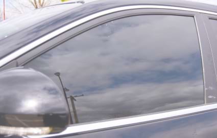 Image of a car tinted window